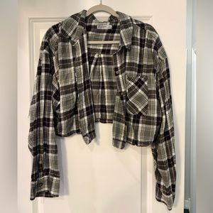 Arizona cropped green flannel XXL
